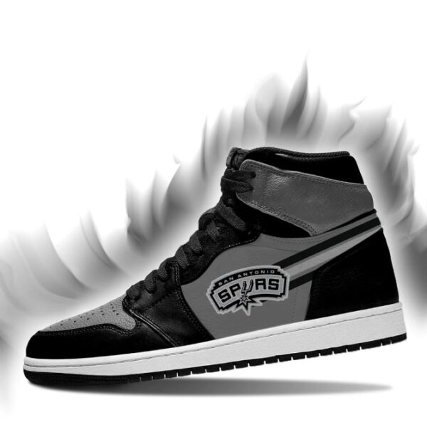 Tubopro San Antonio Spurs NBA AJ1 High Sneakers Shoes For Men And Women - Image 3