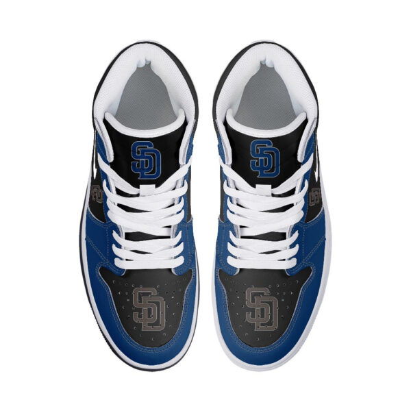 Tubopro San Diego Padres AJ1 High Sneakers Shoes For Men And Women - Image 3