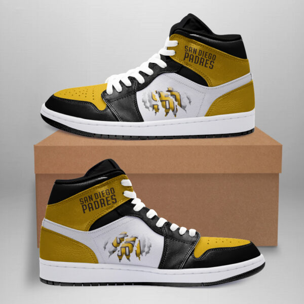 Tubopro San Diego Padres AJ1 High Sneakers Shoes For Men And Women