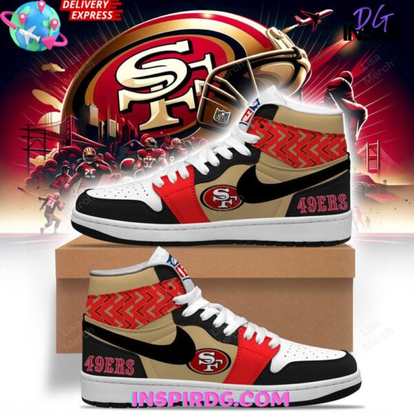 Tubopro San Francisco 49ers AJ1 High Sneakers Shoes For Men And Women
