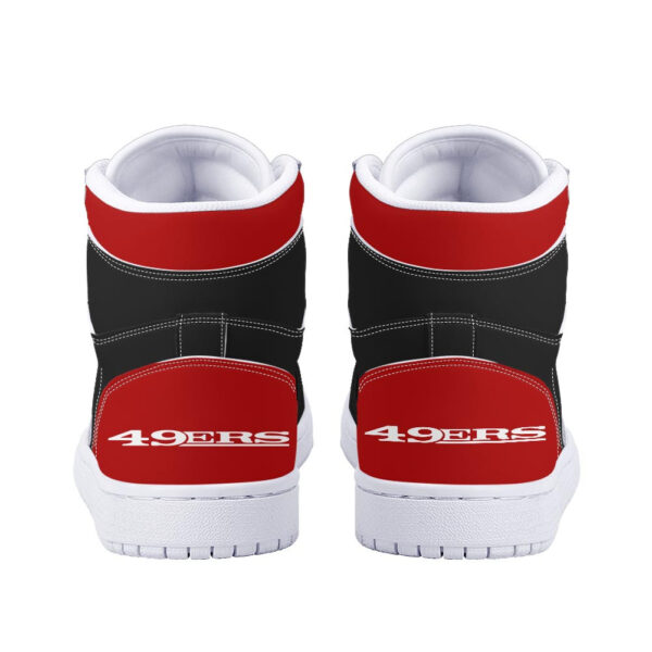 Tubopro San Francisco 49ers AJ1 High Sneakers Shoes For Men And Women - Image 4