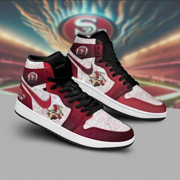 Tubopro San Francisco 49ers AJ1 High Sneakers Shoes For Men And Women