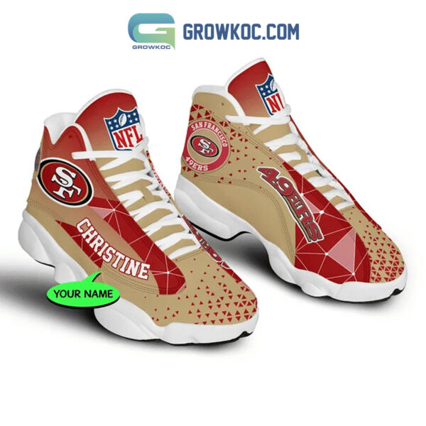 Tubopro San Francisco 49ers AJ13 Sneakers Shoes For Men And Women - Image 2
