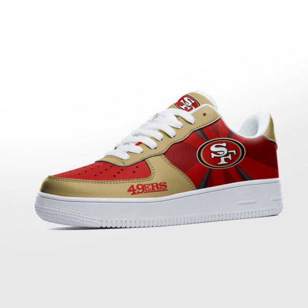 Tubopro San Francisco 49ers NFL Air Low-Top Sneakers Shoes For Men And Women - Image 2