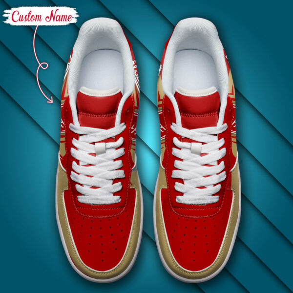 Tubopro San Francisco 49ers NFL Air Low-Top Sneakers Shoes For Men And Women - Image 5