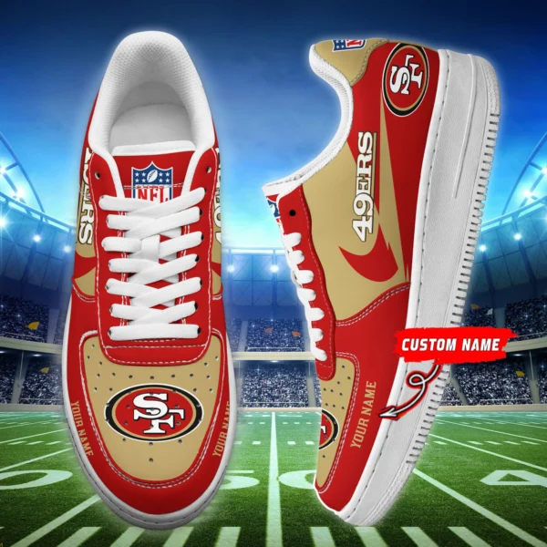 Tubopro San Francisco 49ers NFL Air Low-Top Sneakers Shoes For Men And Women