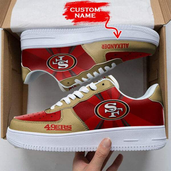 Tubopro San Francisco 49ers NFL Air Low-Top Sneakers Shoes For Men And Women