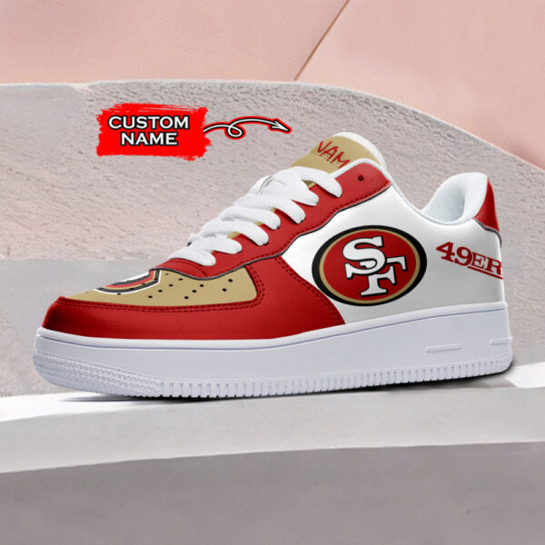 Tubopro San Francisco 49ers NFL Air Low-Top Sneakers Shoes For Men And Women - Image 2