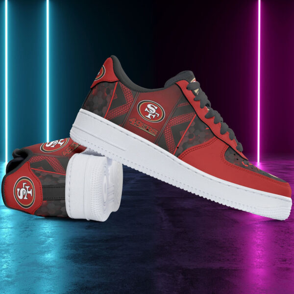 Tubopro San Francisco 49ers NFL Air Low-Top Sneakers Shoes For Men And Women - Image 2