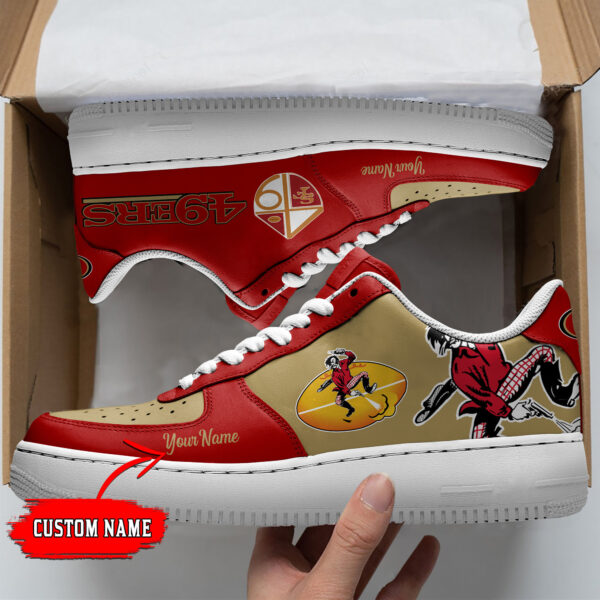 Tubopro San Francisco 49ers NFL Air Low-Top Sneakers Shoes For Men And Women