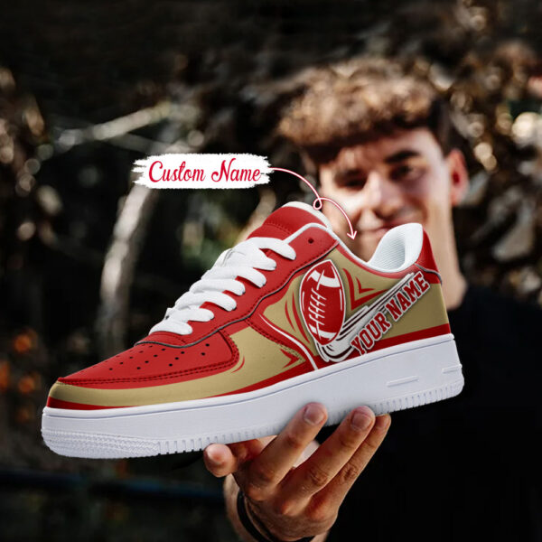 Tubopro San Francisco 49ers NFL Air Low-Top Sneakers Shoes For Men And Women