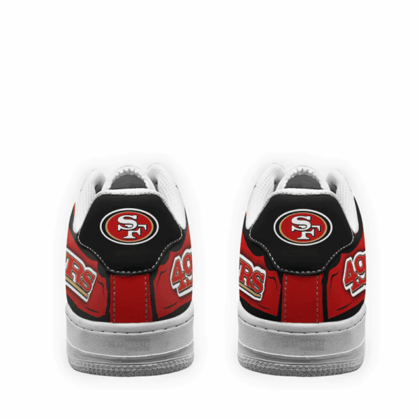 Tubopro San Francisco 49ers NFL Air Low-Top Sneakers Shoes For Men And Women - Image 3