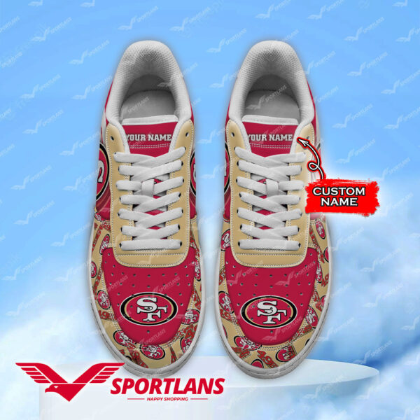 Tubopro San Francisco 49ers NFL Air Low-Top Sneakers Shoes For Men And Women - Image 2