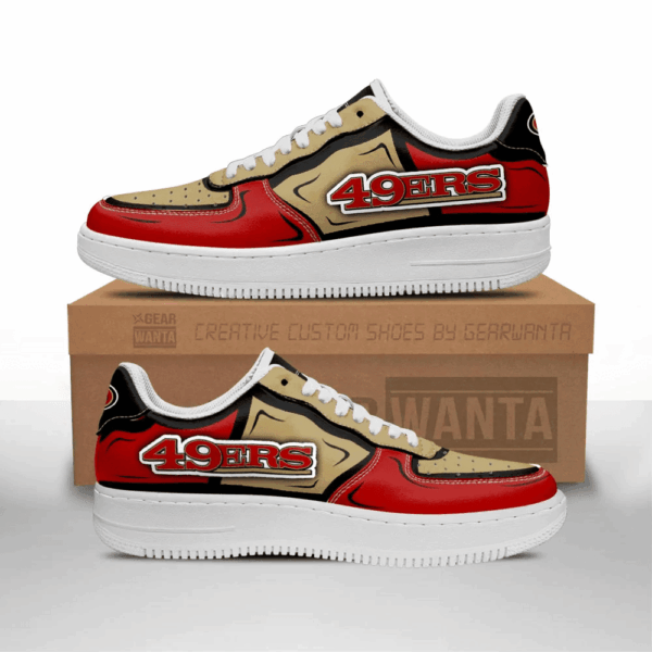 Tubopro San Francisco 49ers NFL Air Low-Top Sneakers Shoes For Men And Women