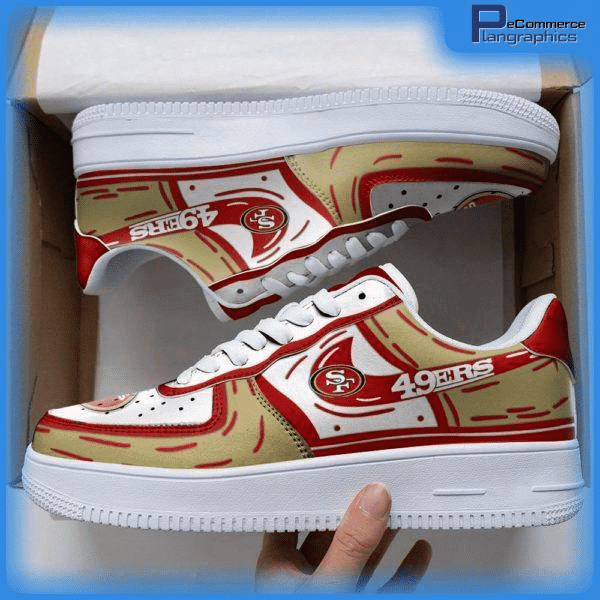 Tubopro San Francisco 49ers NFL Air Low-Top Sneakers Shoes For Men And Women