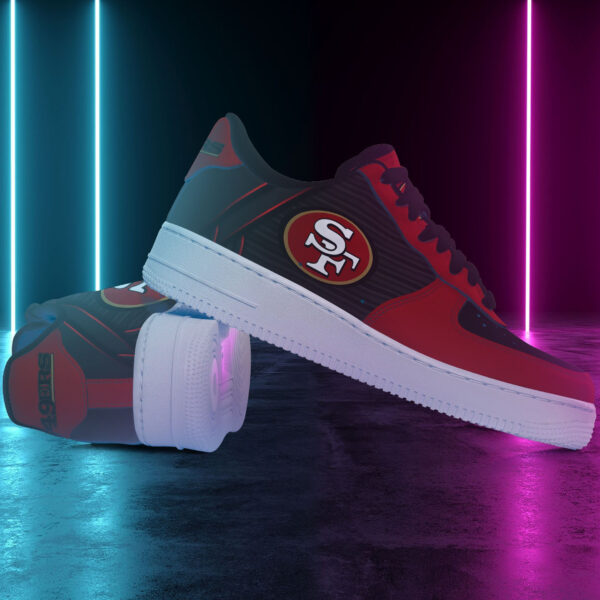 Tubopro San Francisco 49ers NFL Air Low-Top Sneakers Shoes For Men And Women - Image 2