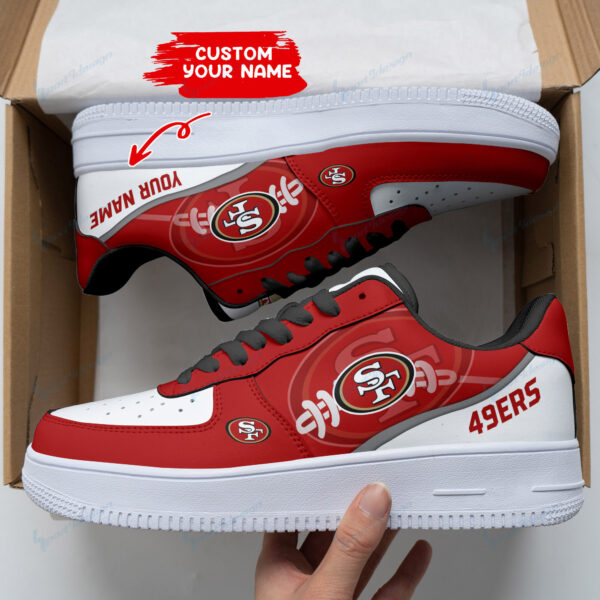 Tubopro San Francisco 49ers NFL Air Low-Top Sneakers Shoes For Men And Women