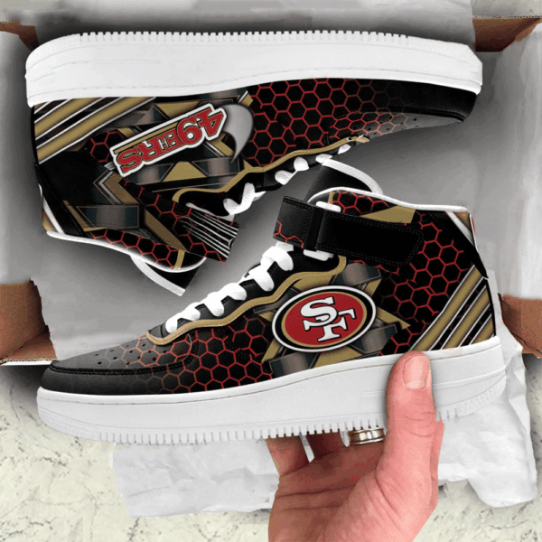 Tubopro San Francisco 49ers NFL Air Low-Top Sneakers Shoes For Men And Women