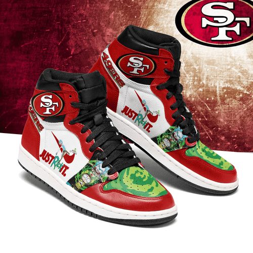 Tubopro San Francisco 49ers NFL AJ1 High Sneakers Shoes For Men And Women