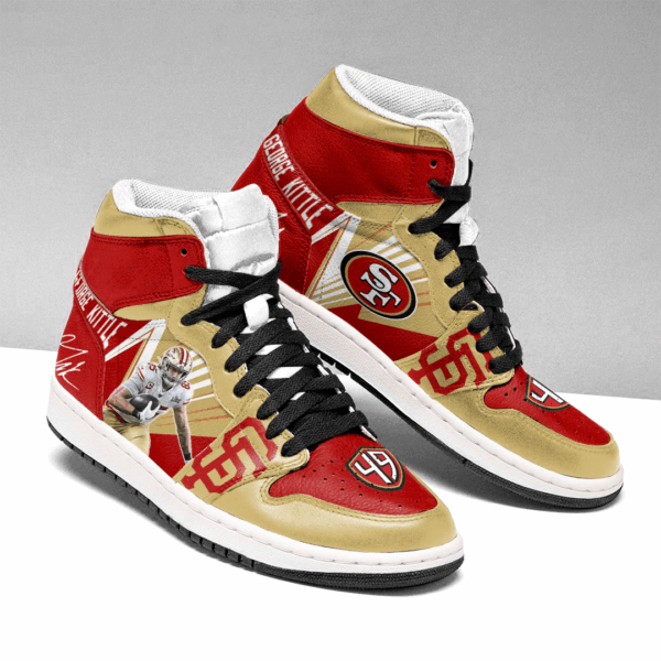 Tubopro San Francisco 49ers NFL AJ1 High Sneakers Shoes For Men And Women
