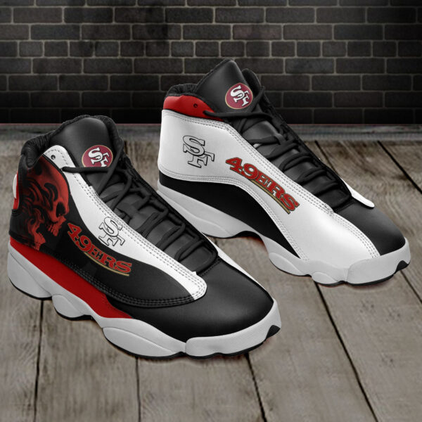 Tubopro San Francisco 49ers NFL AJ13 Sneakers Shoes For Men And Women - Image 2