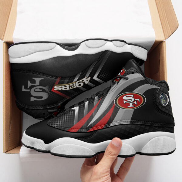 Tubopro San Francisco 49ers NFL AJ13 Sneakers Shoes For Men And Women - Image 3