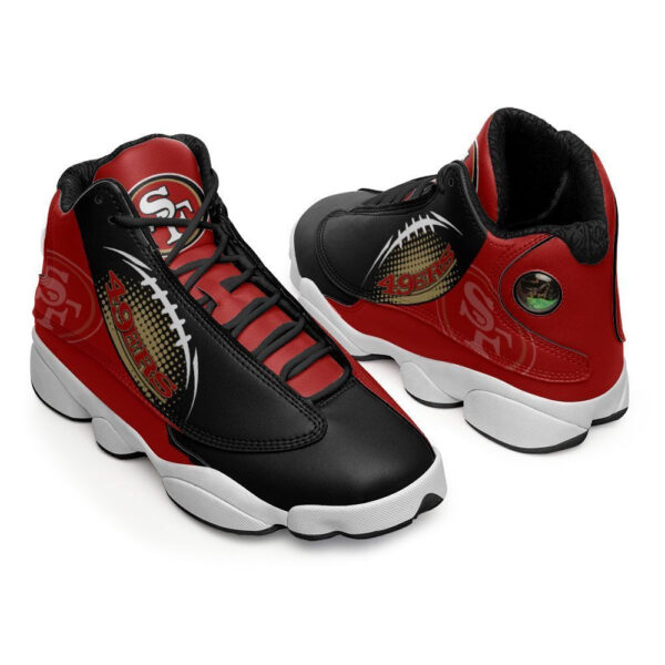 Tubopro San Francisco 49ers NFL AJ13 Sneakers Shoes For Men And Women - Image 3