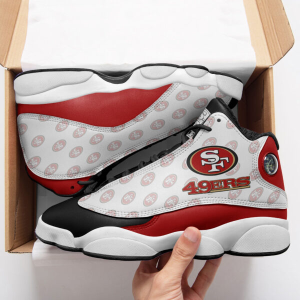 Tubopro San Francisco 49ers NFL AJ13 Sneakers Shoes For Men And Women - Image 2