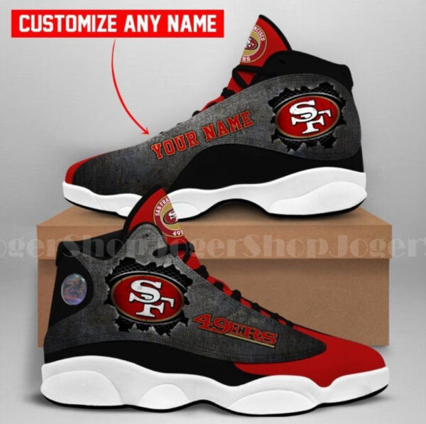 Tubopro San Francisco 49ers NFL AJ13 Sneakers Shoes For Men And Women