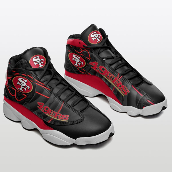 Tubopro San Francisco 49ers NFL AJ13 Sneakers Shoes For Men And Women - Image 2