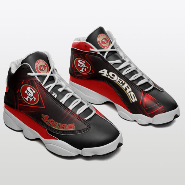 Tubopro San Francisco 49ers NFL AJ13 Sneakers Shoes For Men And Women - Image 2