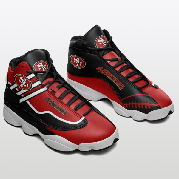 Tubopro San Francisco 49ers NFL AJ13 Sneakers Shoes For Men And Women - Image 2