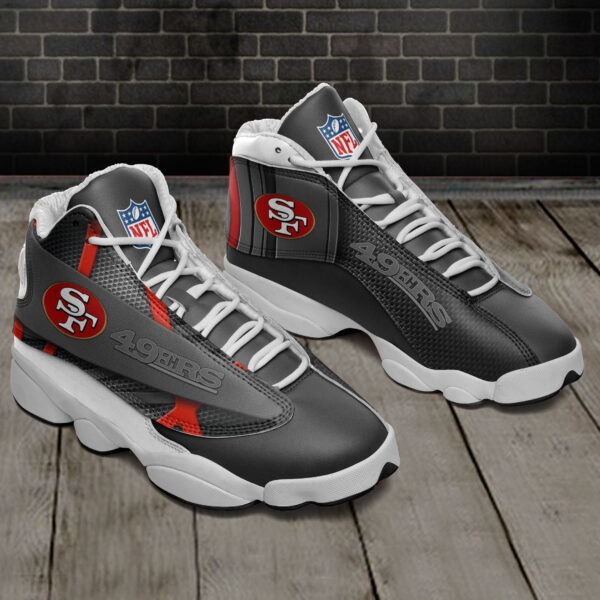 Tubopro San Francisco 49ers NFL AJ13 Sneakers Shoes For Men And Women - Image 2