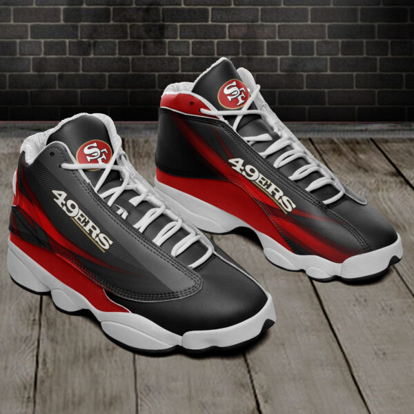 Tubopro San Francisco 49ers NFL AJ13 Sneakers Shoes For Men And Women - Image 2