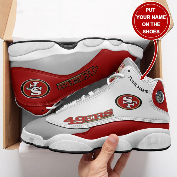 Tubopro San Francisco 49ers NFL AJ13 Sneakers Shoes For Men And Women - Image 2