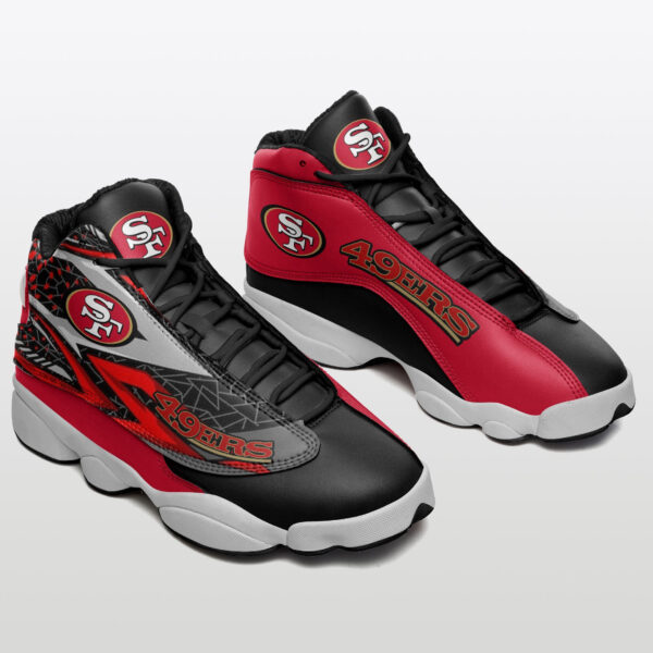 Tubopro San Francisco 49ers NFL AJ13 Sneakers Shoes For Men And Women - Image 2