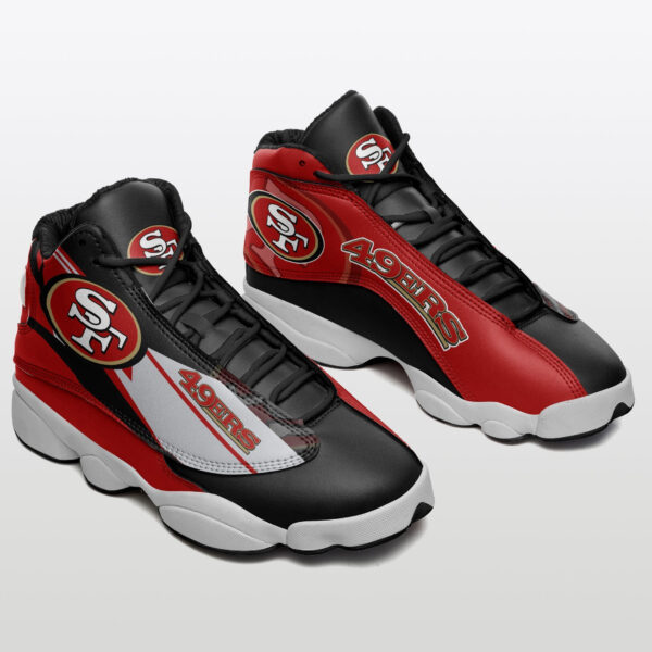 Tubopro San Francisco 49ers NFL AJ13 Sneakers Shoes For Men And Women - Image 2