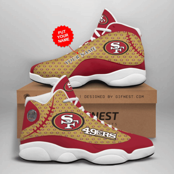 Tubopro San Francisco 49ers NFL AJ13 Sneakers Shoes For Men And Women