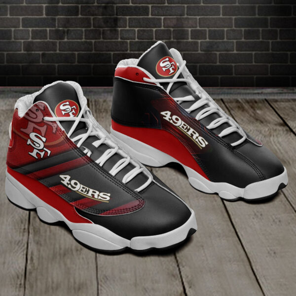 Tubopro San Francisco 49ers NFL AJ13 Sneakers Shoes For Men And Women - Image 2