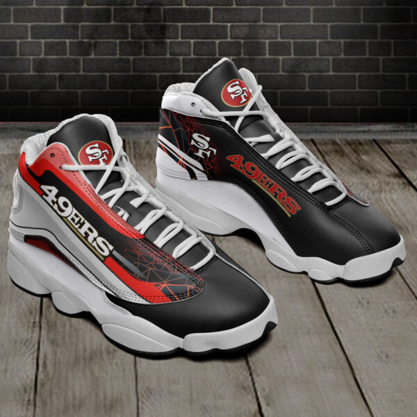 Tubopro San Francisco 49ers NFL AJ13 Sneakers Shoes For Men And Women - Image 2