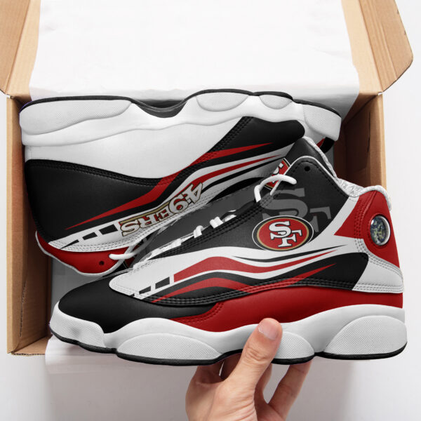 Tubopro San Francisco 49ers NFL AJ13 Sneakers Shoes For Men And Women - Image 3
