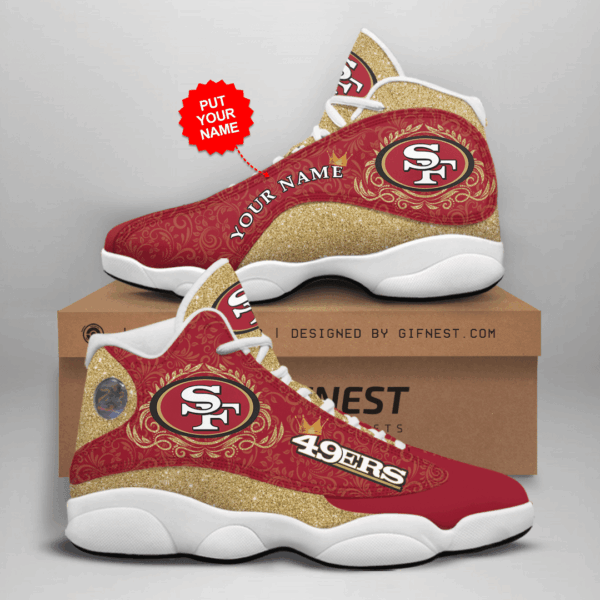 Tubopro San Francisco 49ers NFL AJ13 Sneakers Shoes For Men And Women