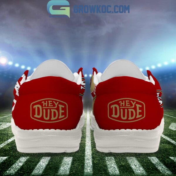 Tubopro San Francisco 49ers Personalized Hey Dude Shoes For Men And Women - Image 3