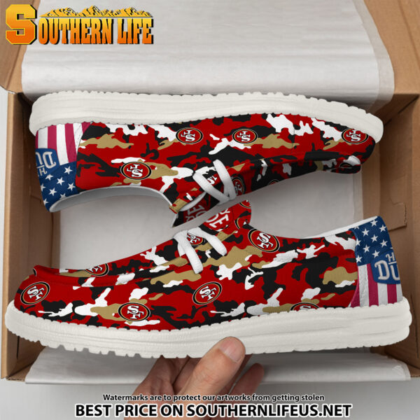 Tubopro San Francisco 49ers Personalized Hey Dude Shoes For Men And Women - Image 4