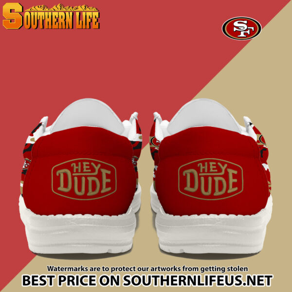 Tubopro San Francisco 49ers Personalized Hey Dude Shoes For Men And Women - Image 3