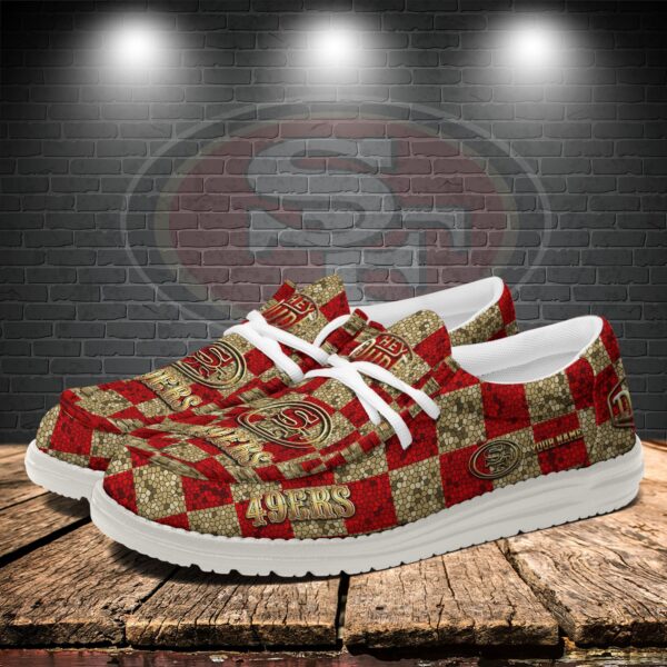 Tubopro San Francisco 49ers Personalized Hey Dude Shoes For Men And Women - Image 3