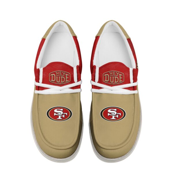 Tubopro San Francisco 49ers Personalized Hey Dude Shoes For Men And Women - Image 4