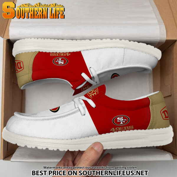 Tubopro San Francisco 49ers Personalized Hey Dude Shoes For Men And Women - Image 4