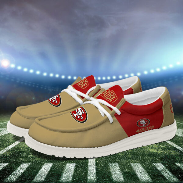 Tubopro San Francisco 49ers Personalized Hey Dude Shoes For Men And Women - Image 3