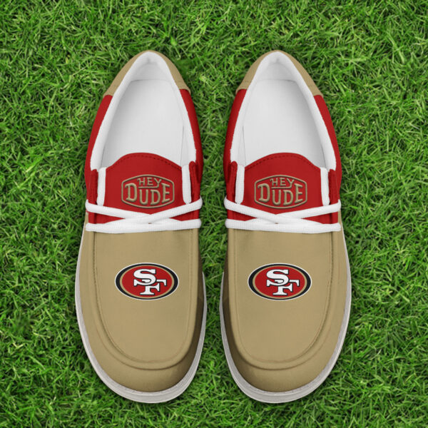 Tubopro San Francisco 49ers Personalized Hey Dude Shoes For Men And Women - Image 5